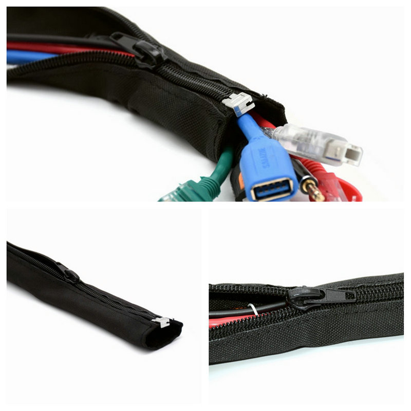 Zipper cable sleeve