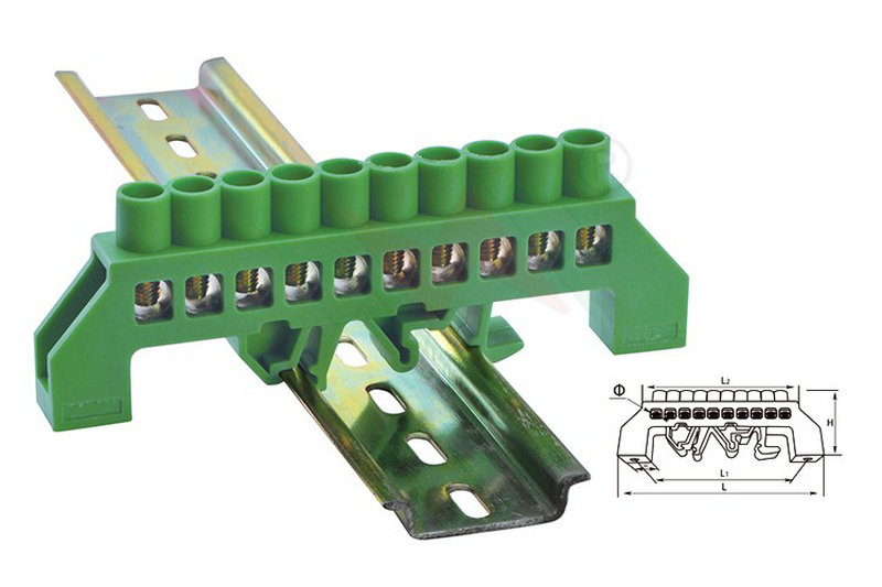 Din Rail Earth Terminals