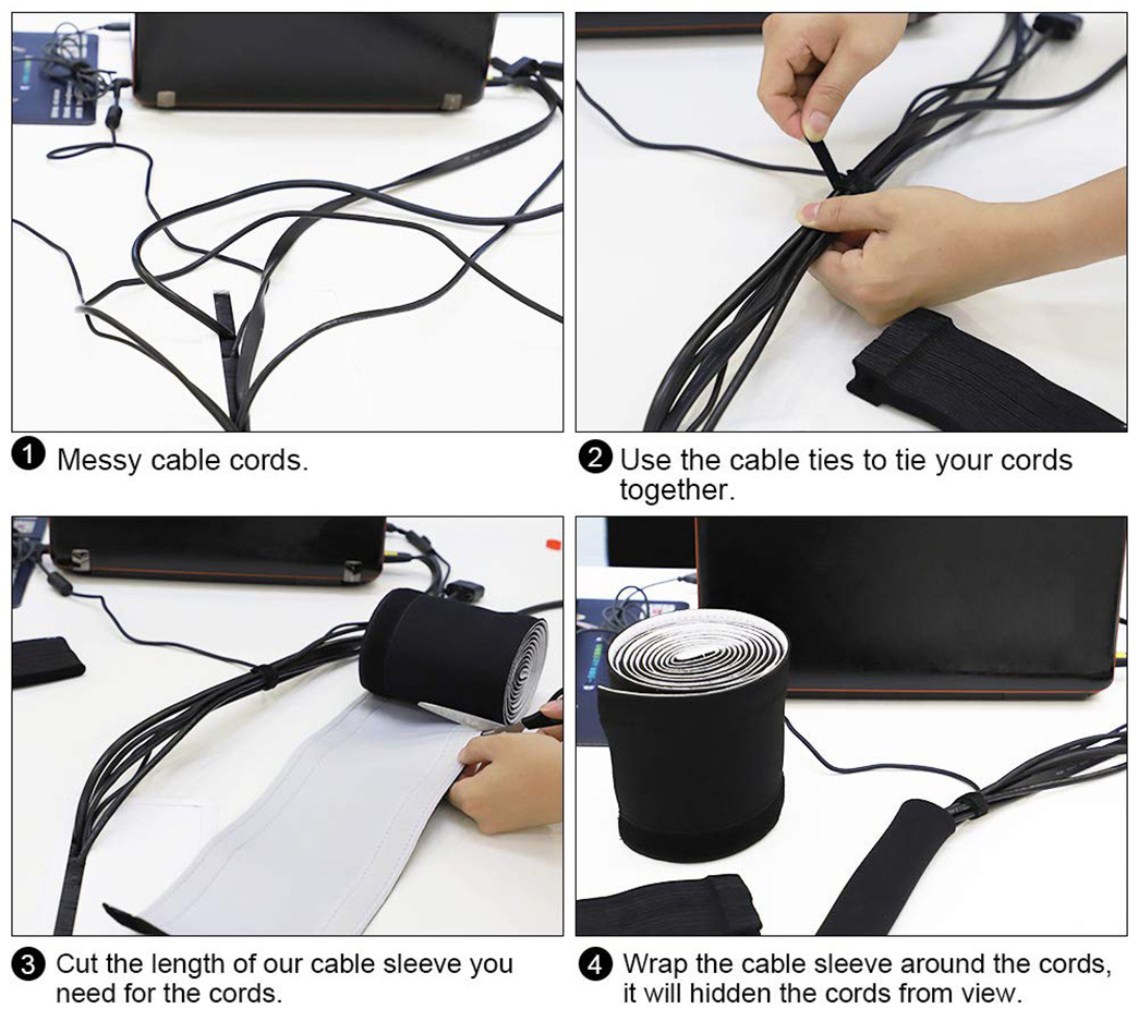 velcro cable management sleeve