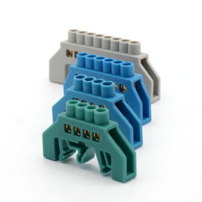 Flame Retardant Screw Din Rail Ground Erath Terminal Block Connector