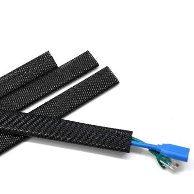 Flat Braided Wrap Around Sleeving