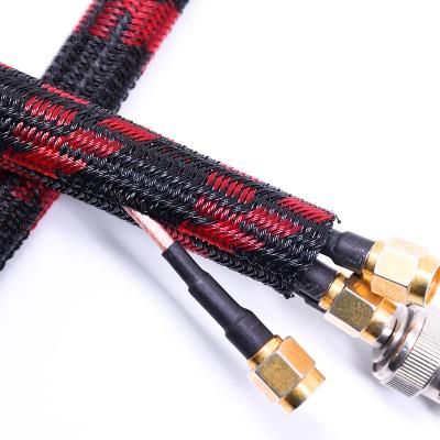 Split Flexible Semi-Rigid Pet Braided Sleeving Tube