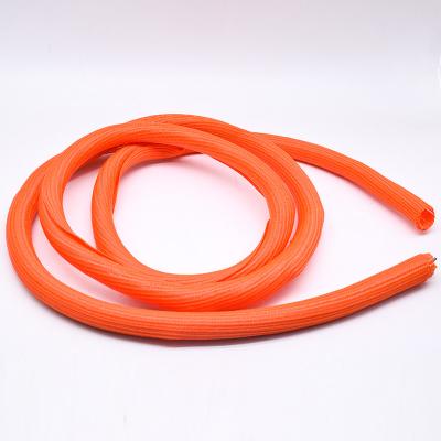 Split Tube Orange Braided Sleeving