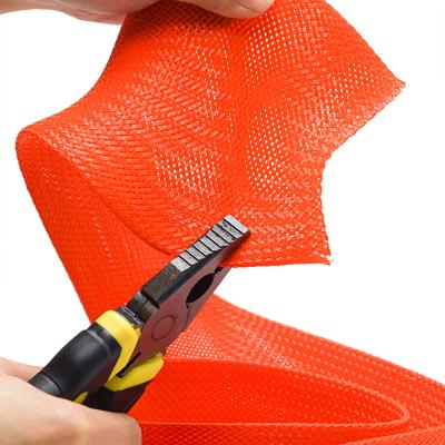 Orange Anti-Bite PET Braided Sleeving