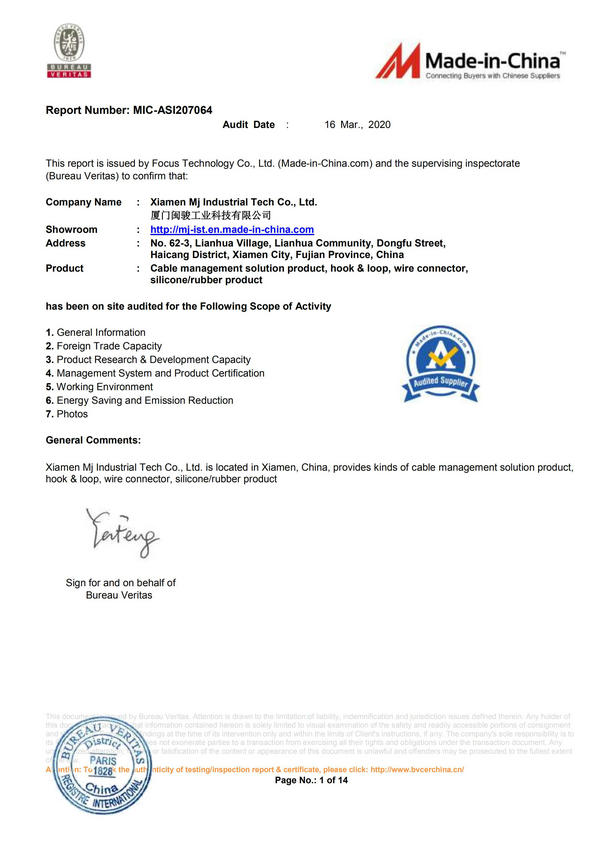 Bureau Veritas Certificated